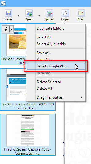 Save all pages to single PDF