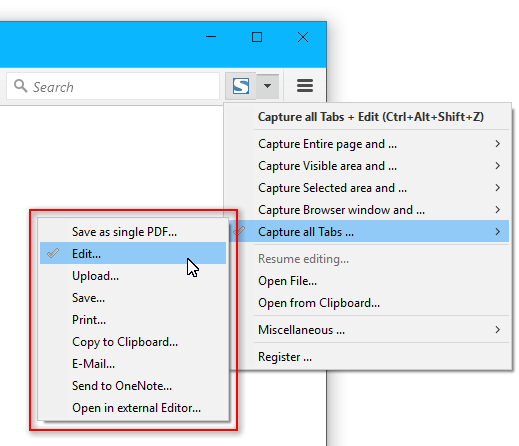 Capture all tabs is now extended to Firefox!
