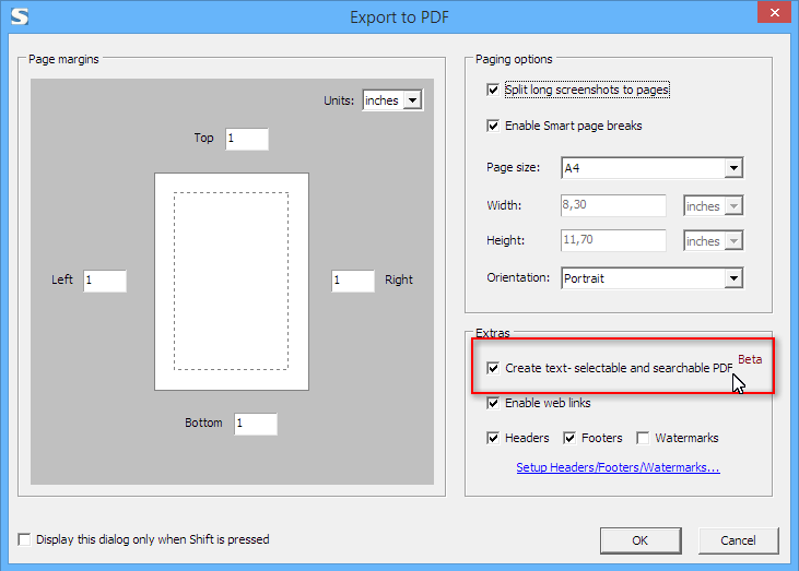 reset fireshot pro chrome key